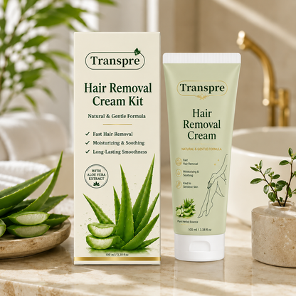 Transpre™ Natural Gentle Hair Removal Cream | For Women & Men, Sensitive Skin
