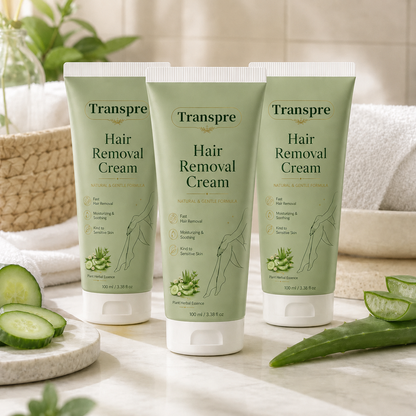 Transpre™ Natural Gentle Hair Removal Cream | For Women & Men, Sensitive Skin