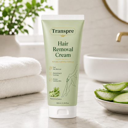 Transpre™ Natural Gentle Hair Removal Cream | For Women & Men, Sensitive Skin